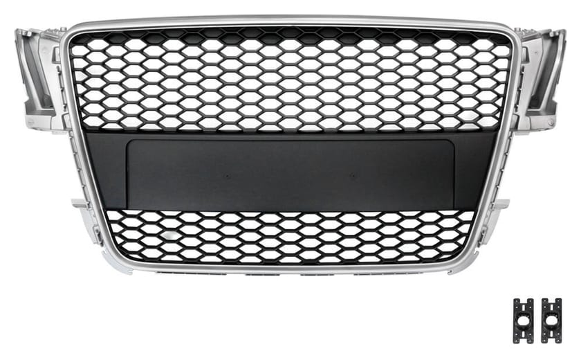 Grill Audi A5 8T Silver & Black PDC