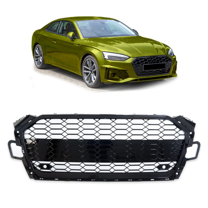 Grill Audi A5 F5 Facelift Gloss Black