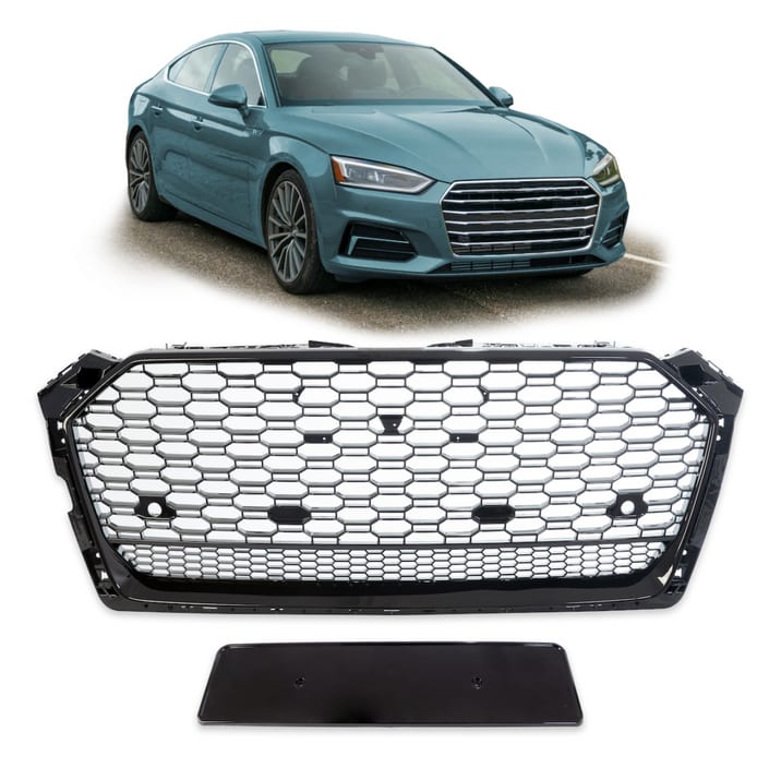 Grill Audi A5 F5 Gloss Black