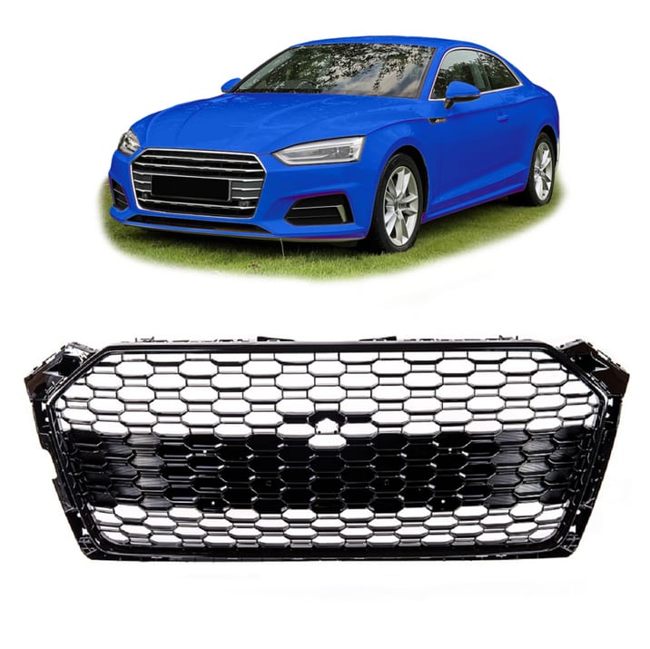 Grill Audi A5 F5 Gloss Black