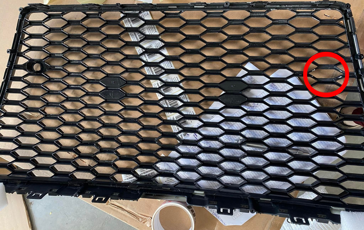 Grill Audi A7 C7 Gloss Black