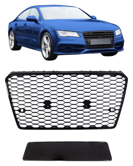 Grill Audi A7 C7 Gloss Black