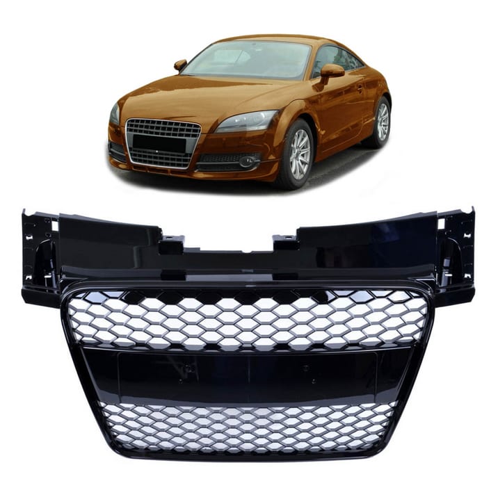 Grill Audi TT 8J RS-Style Gloss Black 06-14