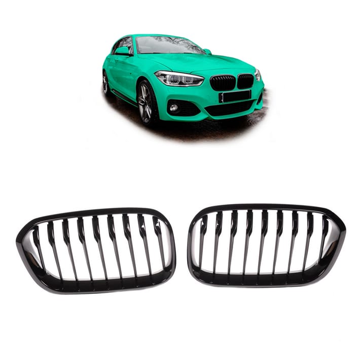 Grill BMW 1 F20 F21 Facelift pojedyncze żeberka Gloss Black