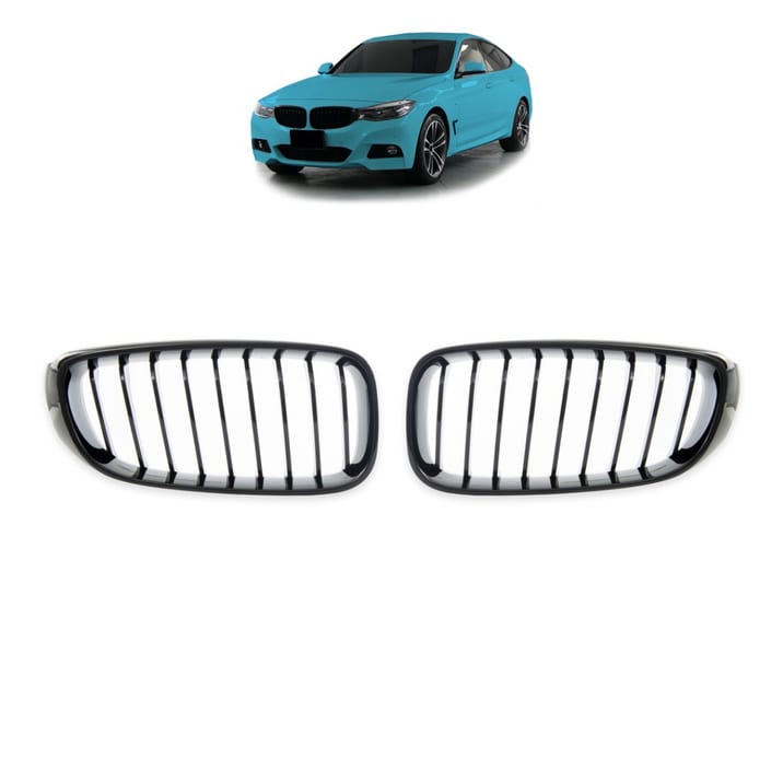 Grill BMW 3 F34 pojedyncze żeberka Gloss Black