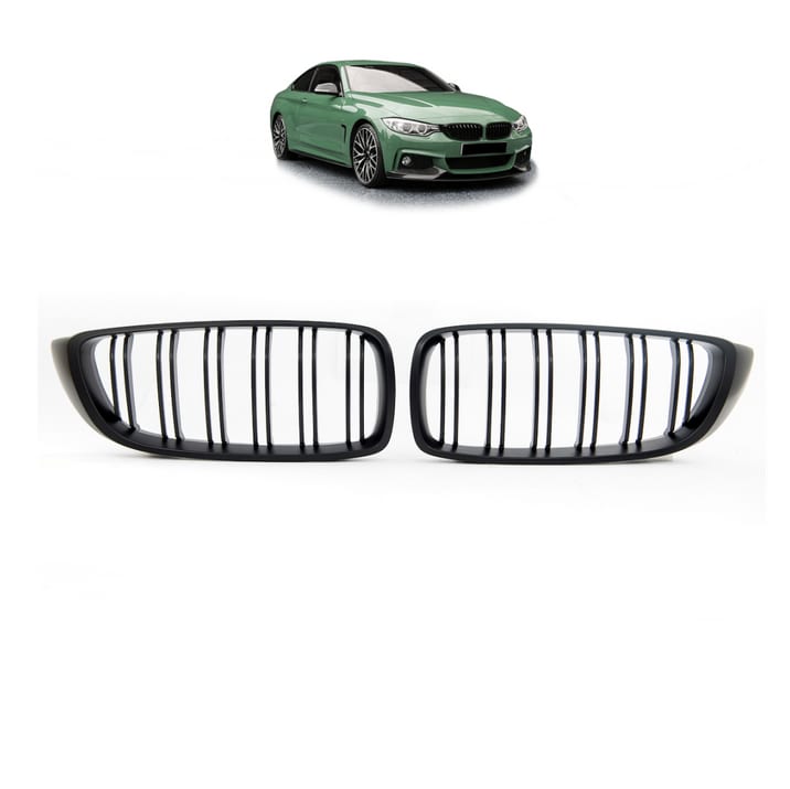 Grill BMW 4 F32 F82 F33 F83 F36 podwójne żeberka Matt Black