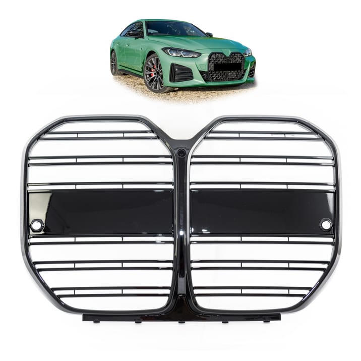 Grill BMW 4 G26 podwójne żeberka Gloss Black