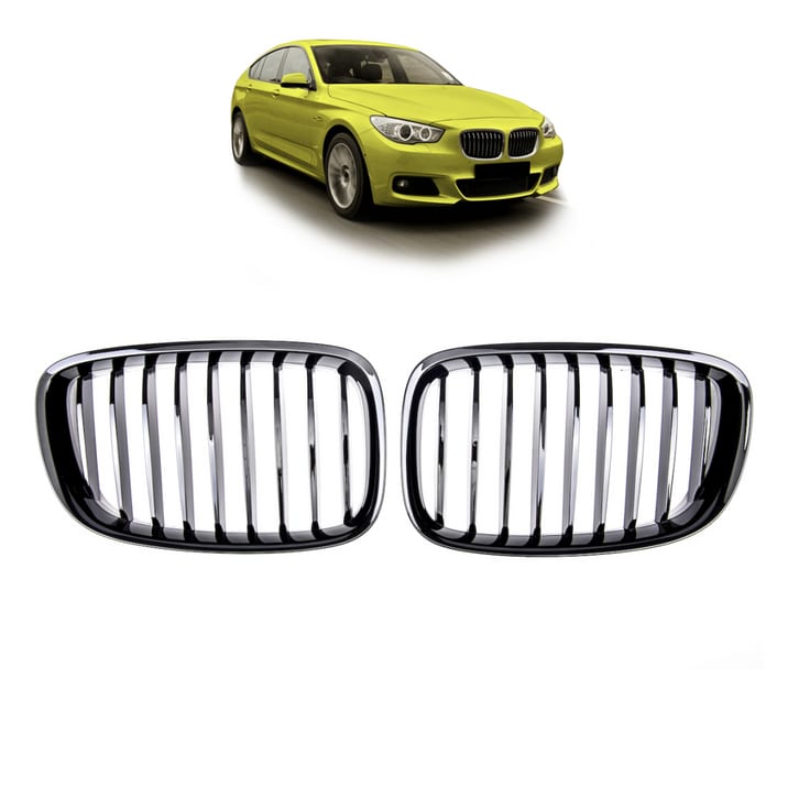 Grill BMW 5 F07 pojedyncze żeberka Gloss Black