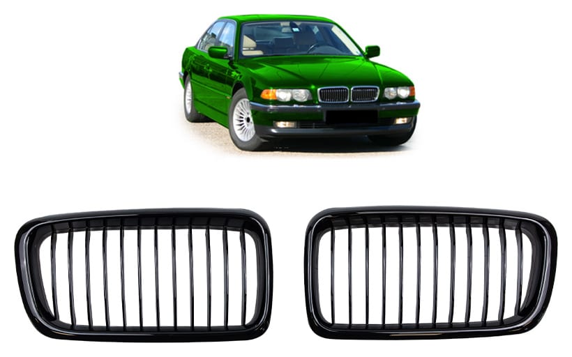 Grill BMW 7 E38 pojedyncze żeberka Gloss Black