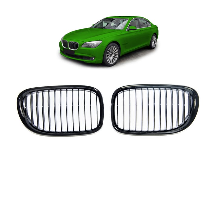 Grill BMW 7 F01 F02 F03 F04 pojedyncze żeberka Gloss Black