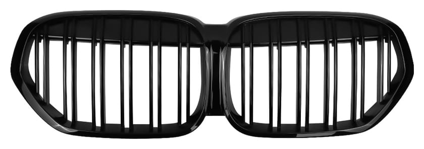 Grill BMW X1 F48 podwójne żeberka Gloss Black