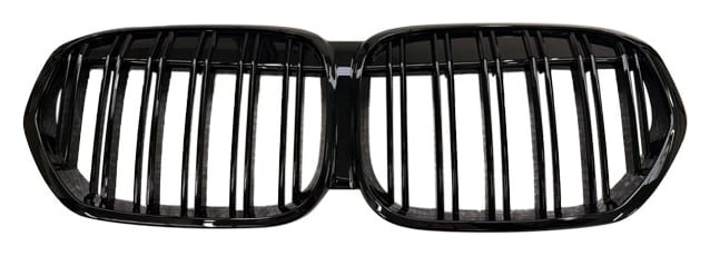 Grill BMW X1 F48 podwójne żeberka Gloss Black