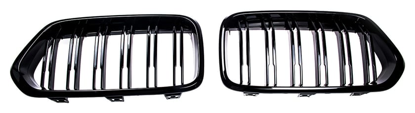 Grill BMW X2 F39 Podwójne żeberka Gloss Black