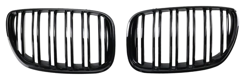 Grill BMW X5 E53 podwójne żeberka Gloss Black
