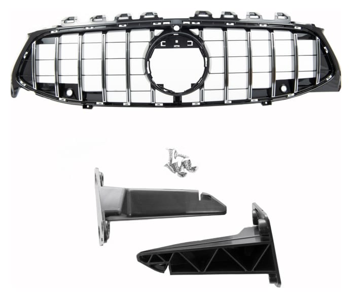 Grill Mercedes-Benz CLA C118 X118 Panamericana GT Chrome PDC Camera