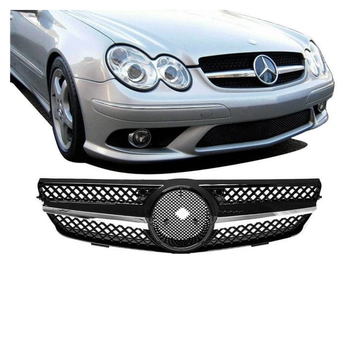 Grill Mercedes-Benz CLK C209 A209 Chrome & Black