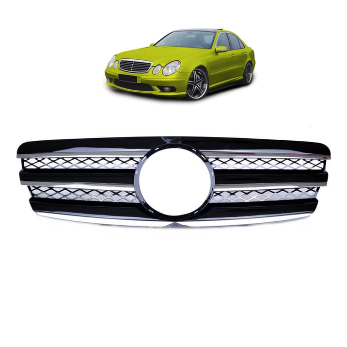 Grill Mercedes-Benz E W211 S211 Chrome & Black