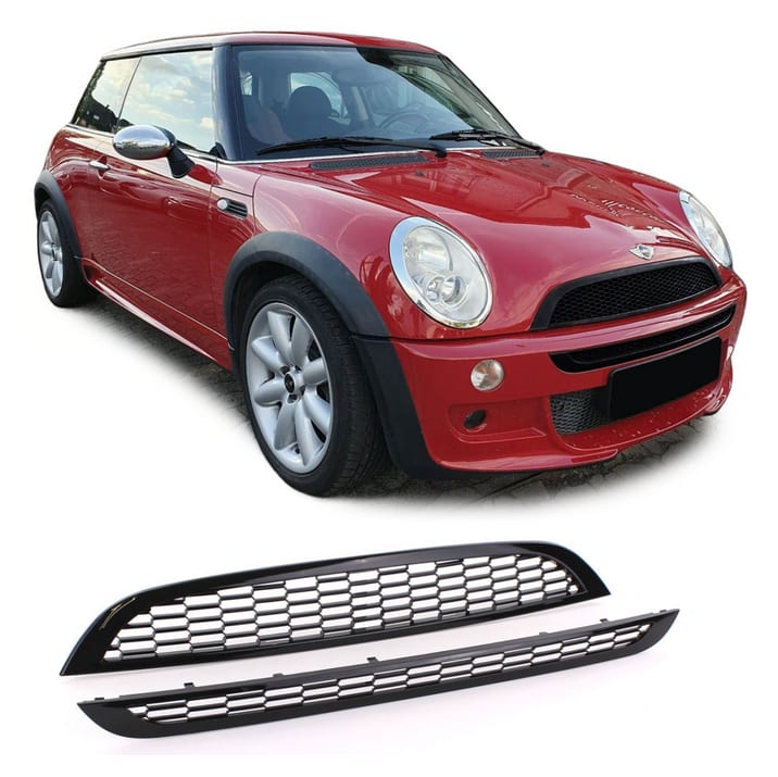 Grill MINI R50 R53 JCW Gloss Black