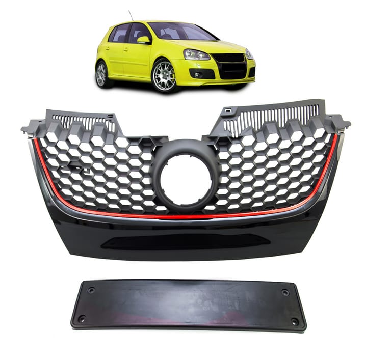 Grill Volkswagen Golf V Red Strip
