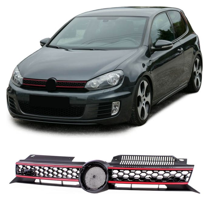 Grill Volkswagen Golf VI Red Strip