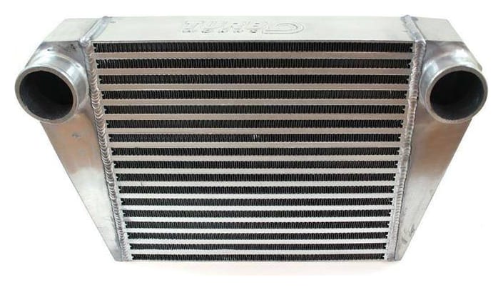 Intercooler TurboWorks 350×300×76 mm (wylot tylny)