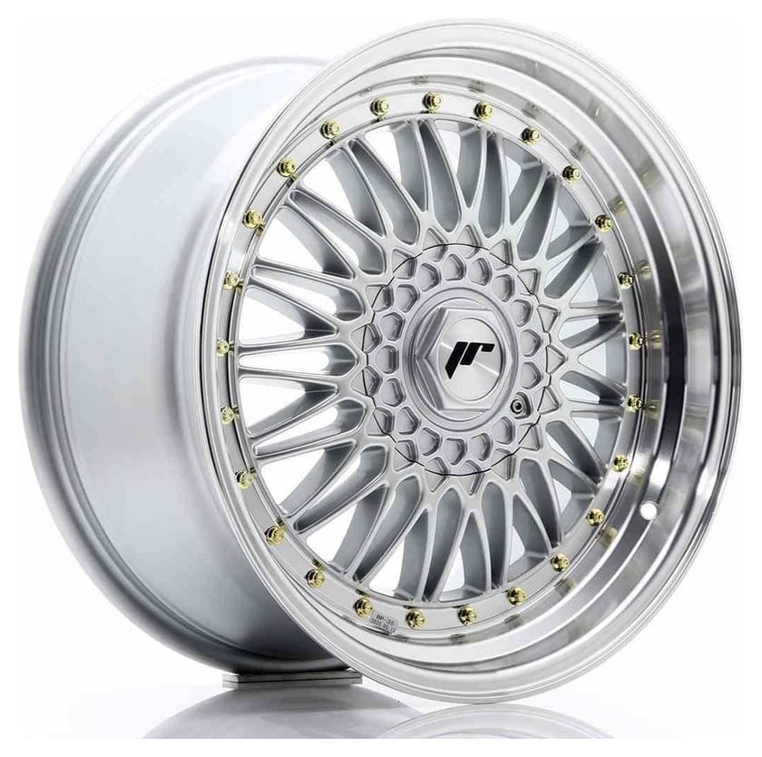 JR Wheels JR9 18x9 ET20-40 BLANK Silver w/Machined Lip