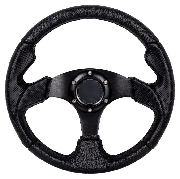 Kierownica Pro 330mm offset:0mm Skóra Black