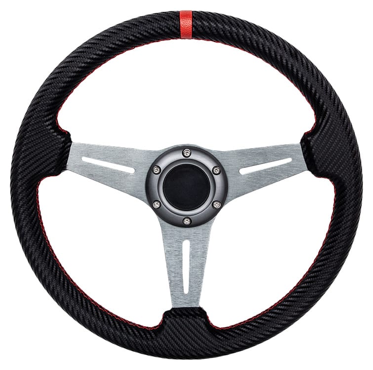 Kierownica Pro 350mm offset:20mm Carbon Red