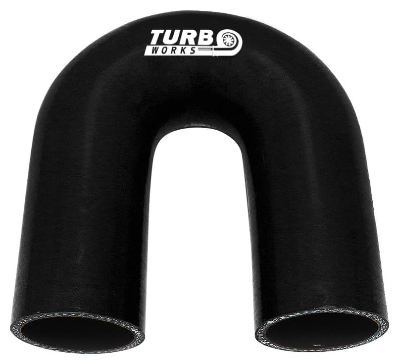 Kolanko 180st TurboWorks Black 28mm