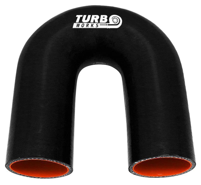 Kolanko 180st TurboWorks Pro Black 38mm