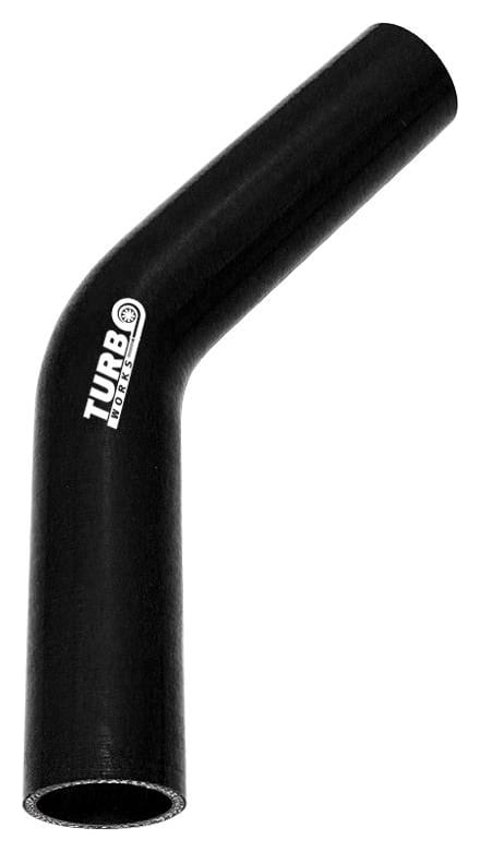Kolanko 45st TurboWorks Black 18mm XL