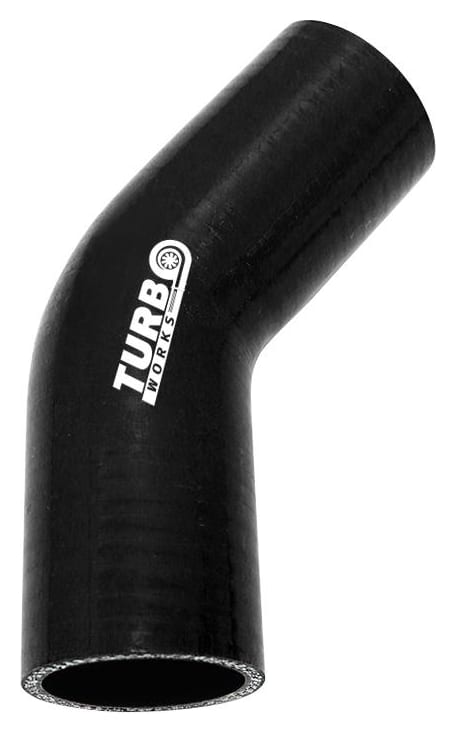 Kolanko 45st TurboWorks Black 38mm
