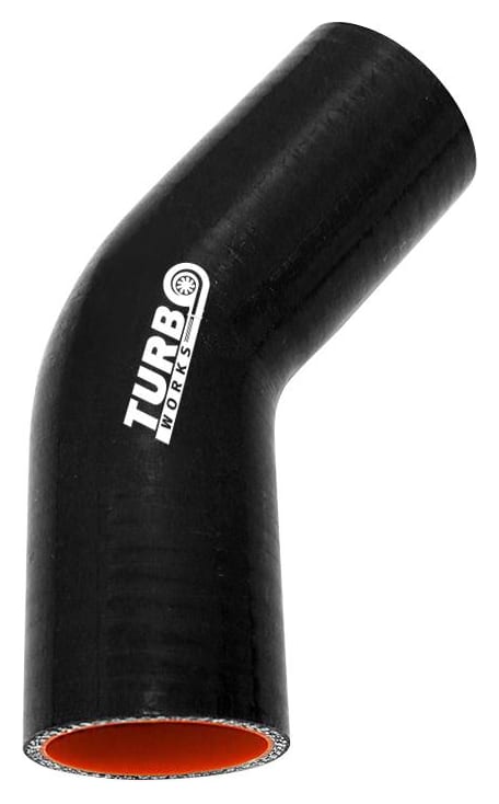 Kolanko 45st TurboWorks Pro Black 45mm
