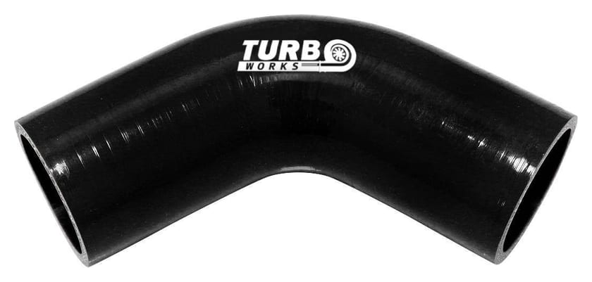 Kolanko 67st TurboWorks Black 102mm