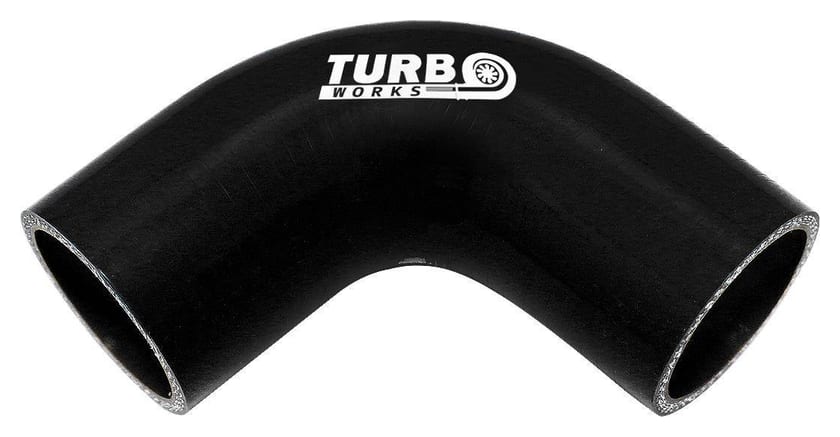 Kolanko 90st TurboWorks Black 102mm