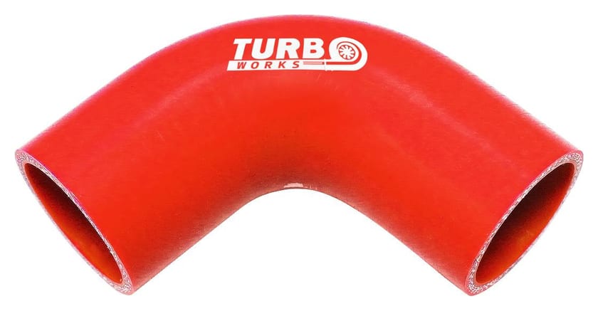 Kolanko 90st TurboWorks Red 102mm