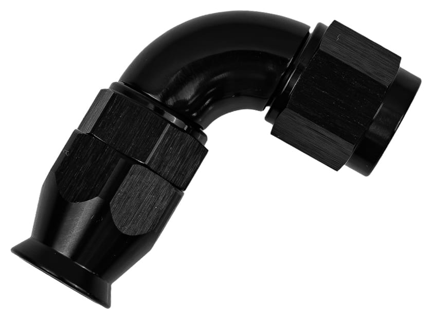 Końcówka 90° AN6 PTFE Full Flow