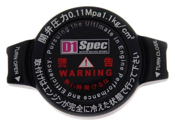 Korek wlewu chłodnicy D1Spec 15mm 1.1 Bar Czarny
