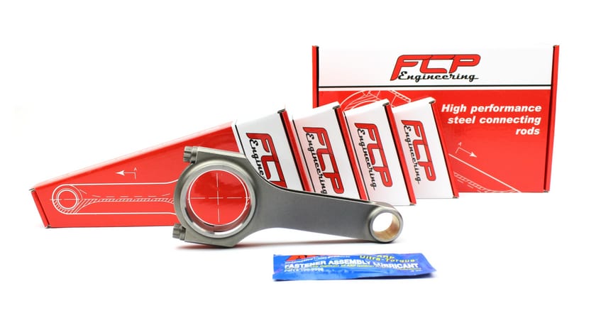 Kute korbowody Audi / VW 2.0 TSI EA888 144mm/23mm H-beam, tłoki Aftermarket FCP