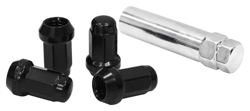 Kute nakrętki zabezpieczające D1Spec Stal M12x1,25 Black