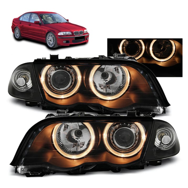 Lampy BMW 3 E46 Halogeny Black