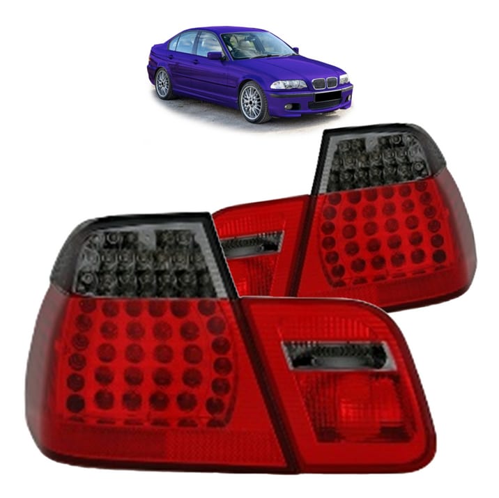 Lampy BMW 3 E46 Tył LED Red-Smoke