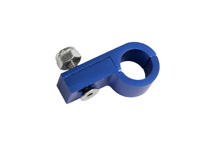 Mocowanie uchwyt przewodów 8mm pojedyncze aluminium