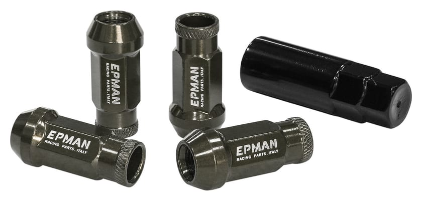 Nakrętki Epman JDM Stal M12x1,5 Stożek 48mm Tytanowe