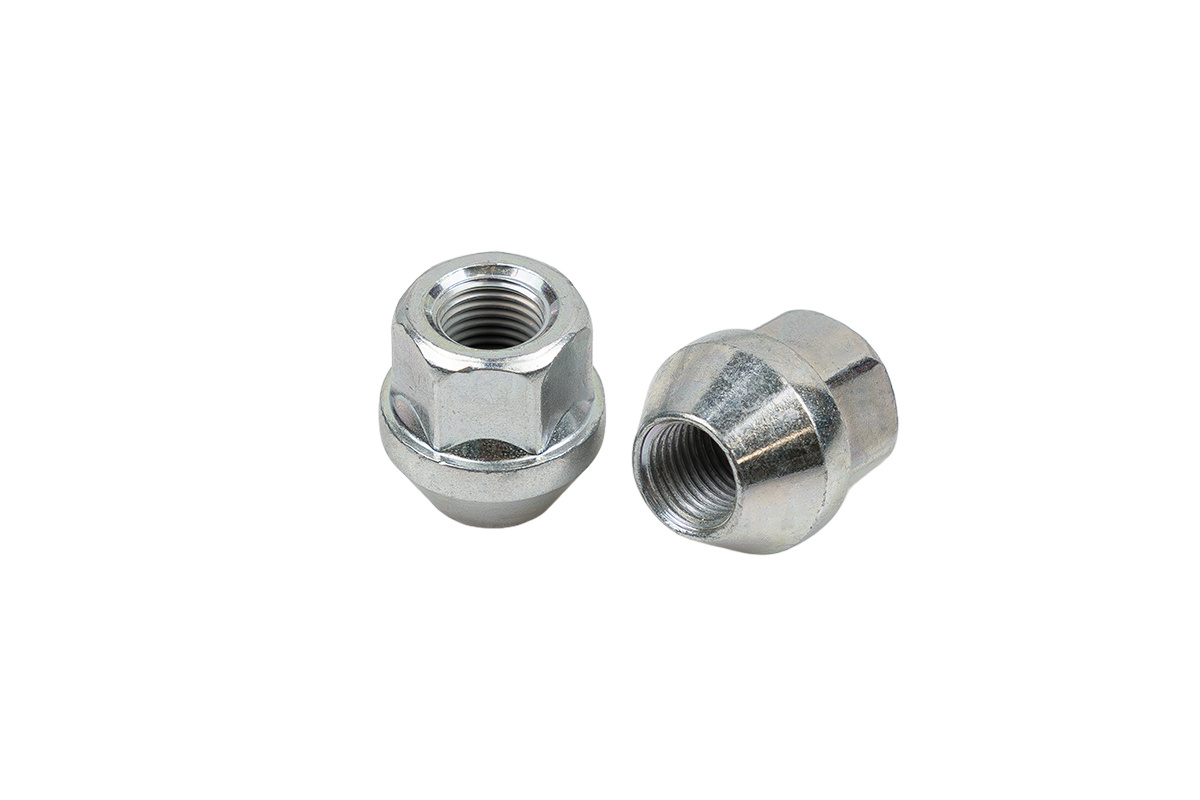 Nakrętki Stal M12x1,25 25mm Stożek kl.19 przelotowa