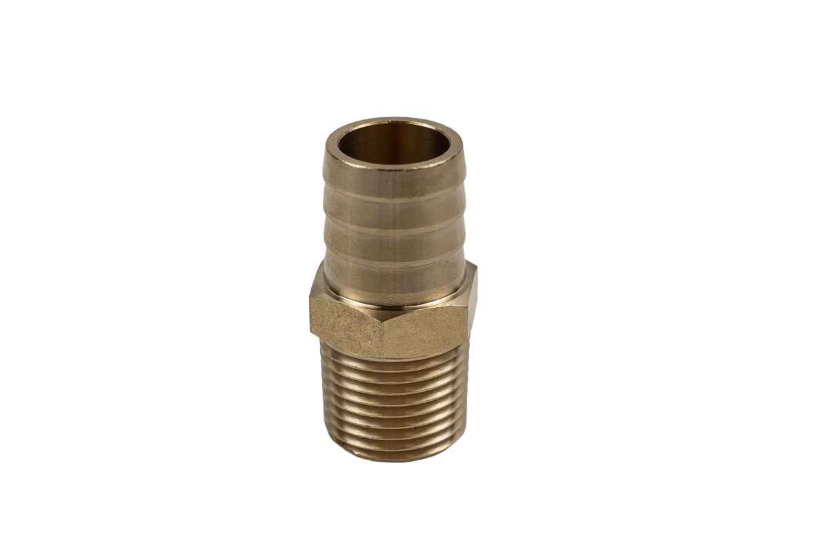 Nypel 1/2" na przewód 19mm Mosiądz