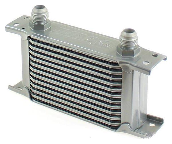 Chłodnica oleju TurboWorks Slim Line 13-rzędowa 140x100x50 AN8 Silver
