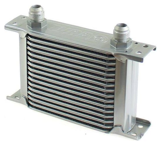 Chłodnica oleju TurboWorks Slim Line 16-rzędowa 140x125x50 AN10 Silver
