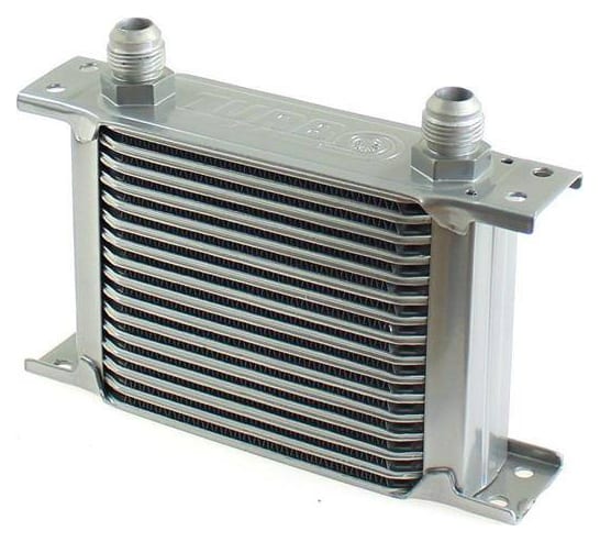 Chłodnica oleju TurboWorks Slim Line 16-rzędowa 140x125x50 AN8 Silver