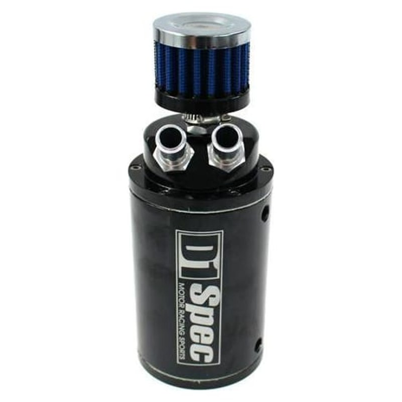 Oil Catch Tank D1Spec 0.48L 15mm Black + Filtr